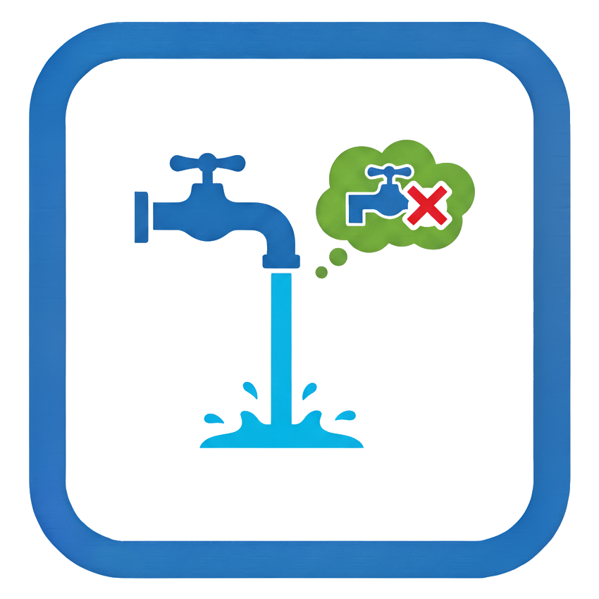Avoid running water needlessly